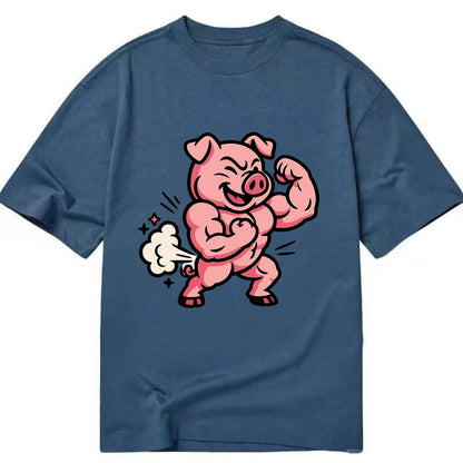 Strong Pig - Classic T-shirt - Twilight Navy(Blue)