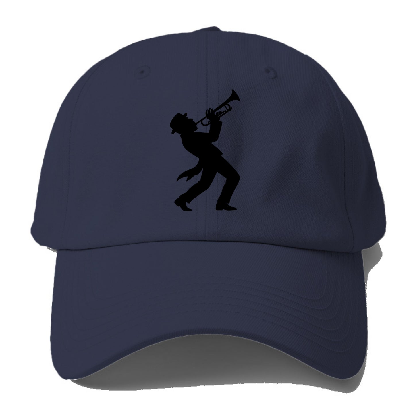Trumpet player hitting high note - Baseball Cap - Twilight Navy(Blue)