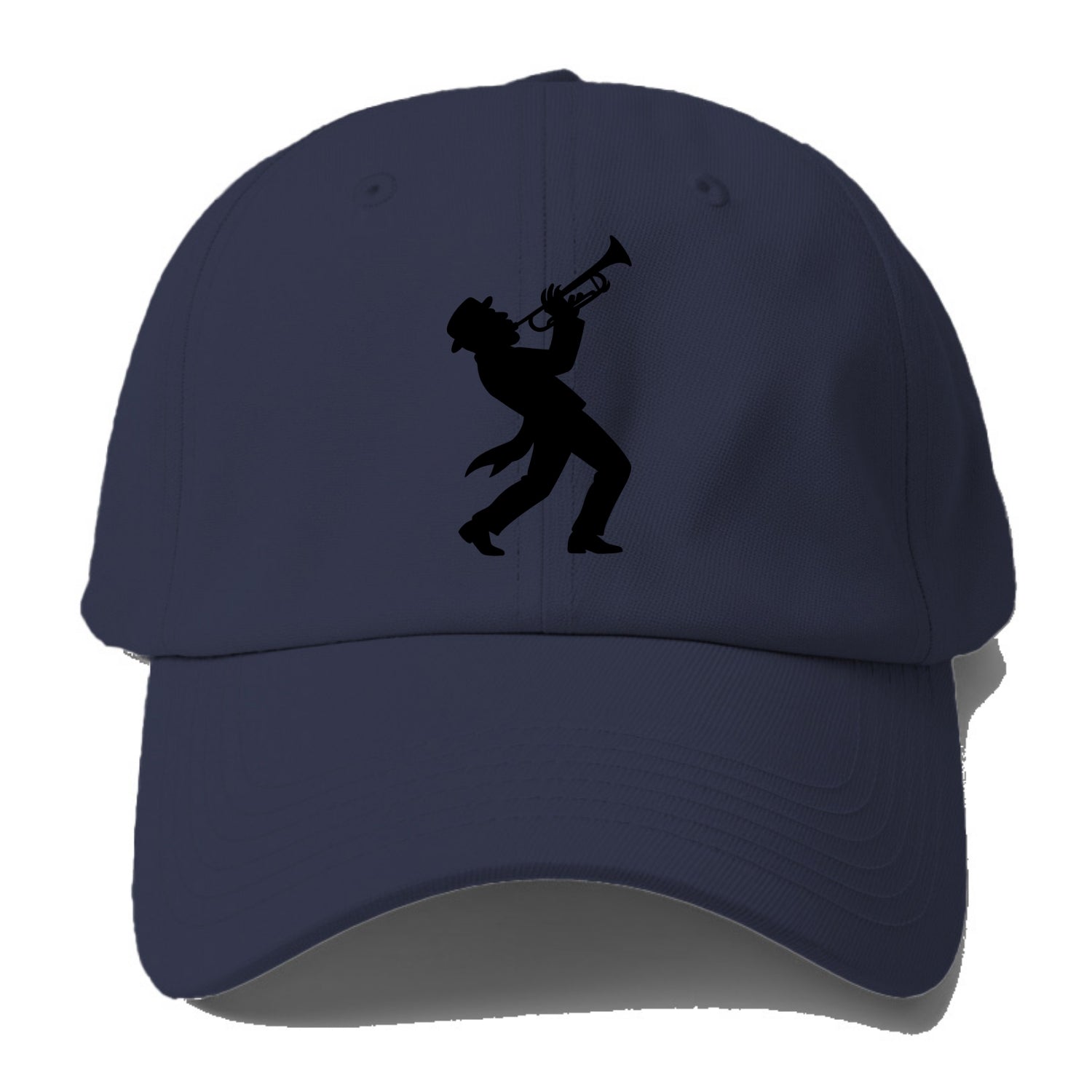 Trumpet player hitting high note - Baseball Cap - Twilight Navy(Blue)