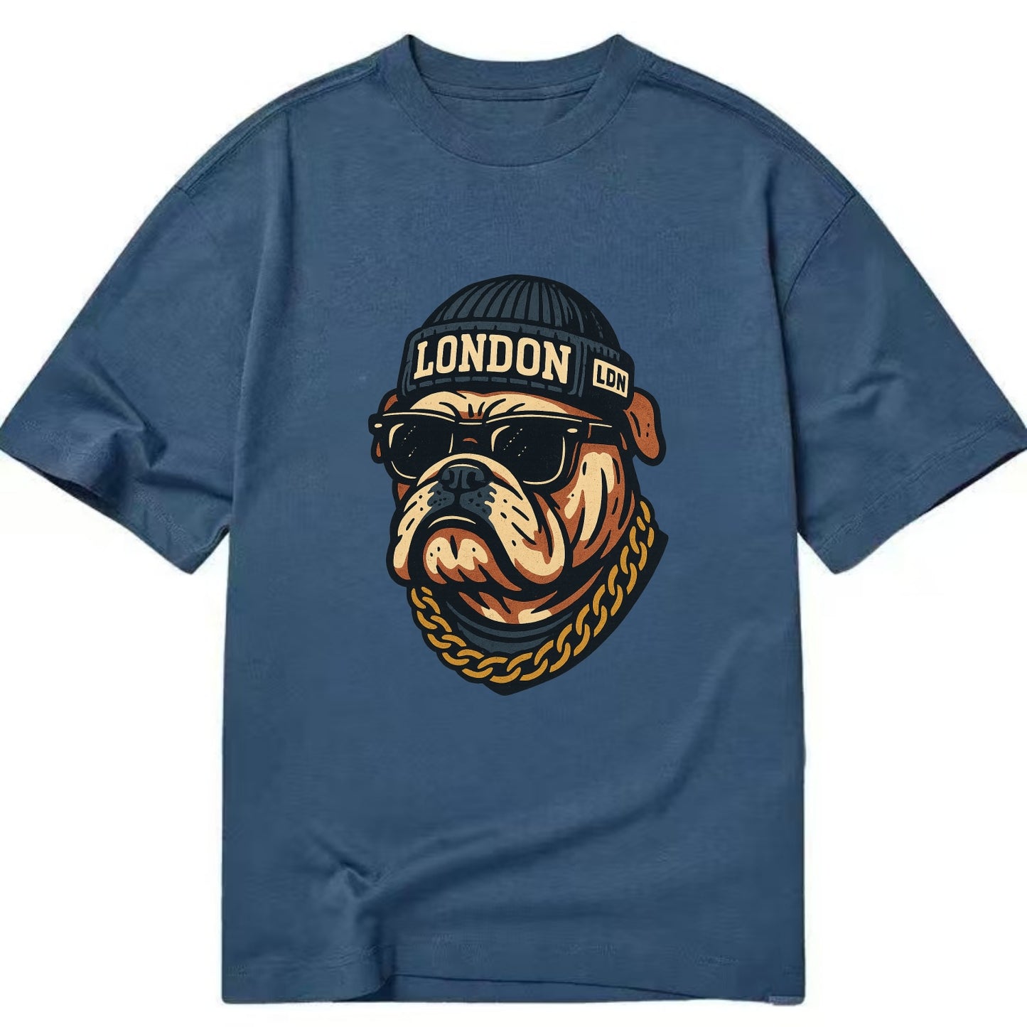 London Bulldog - Classic T-shirt - Twilight Navy(Blue)
