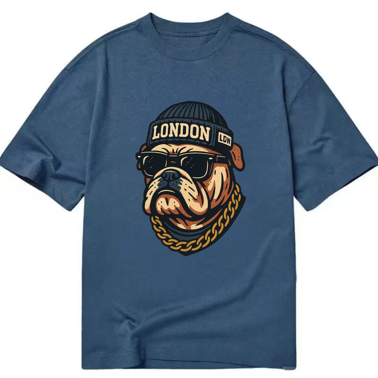 London Bulldog - Classic T-shirt - Twilight Navy(Blue)