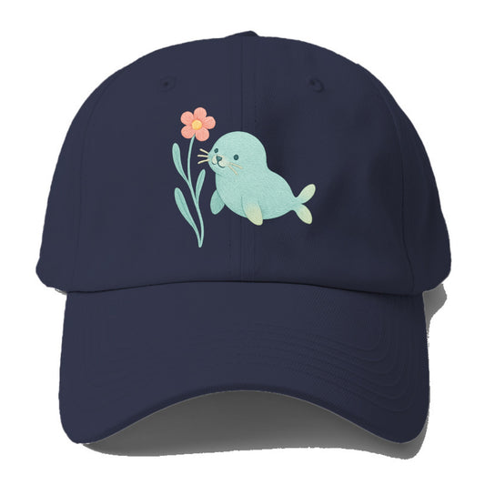 Mint Seal Pup - Baseball Cap For Big Heads - Twilight Navy(Blue)