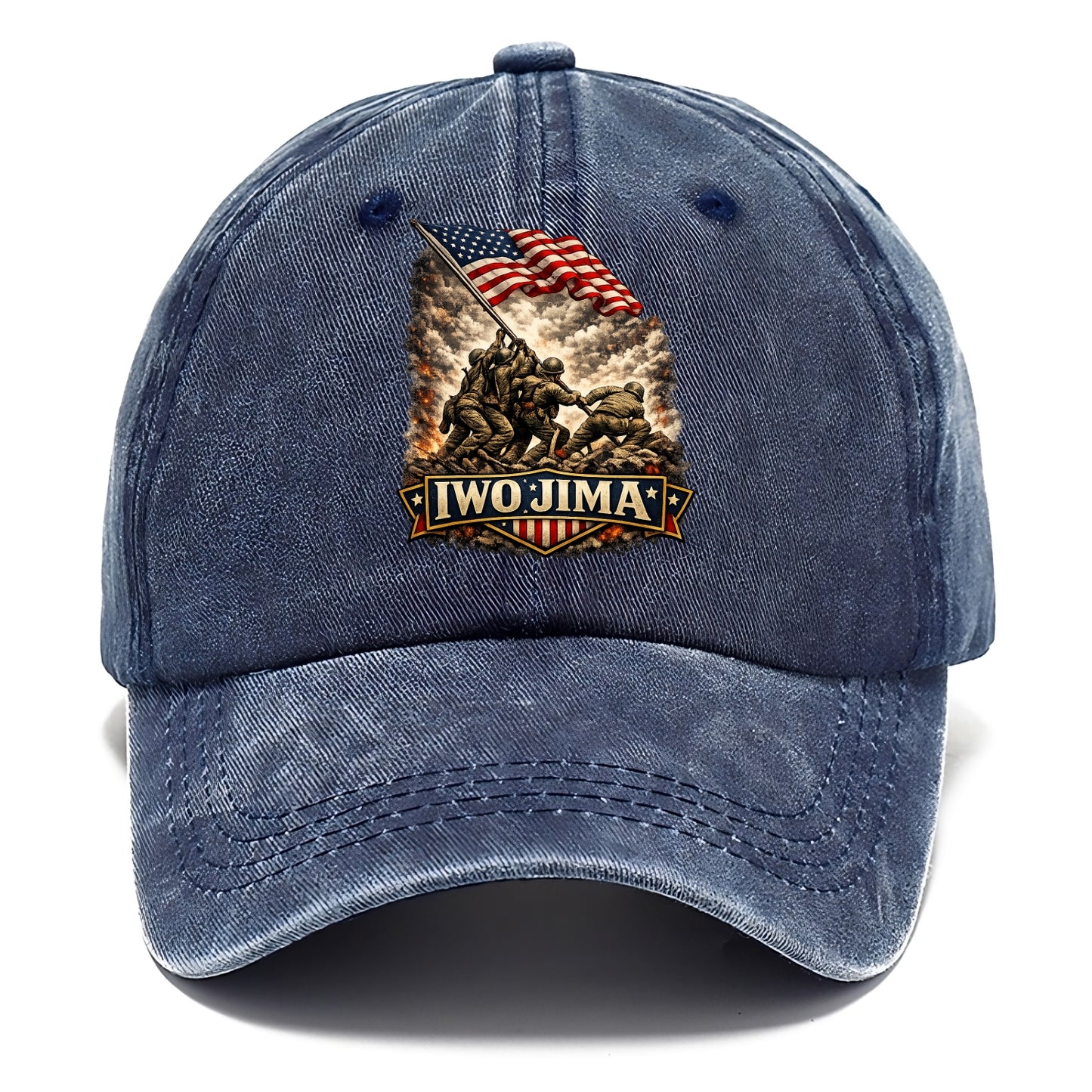 Iwo Jima Flag Raising - Classic Cap - Twilight Navy(Blue)