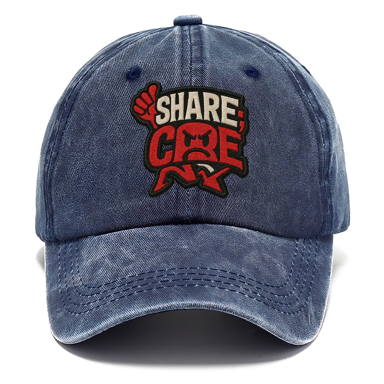 SHARE;CARE TOO MUCH Oversharer Green Hat - Classic Cap - Twilight Navy(Blue)