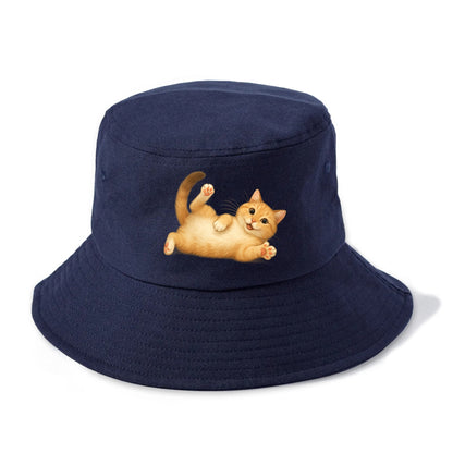 Therapy Cat  - Bucket Hat - Twilight Navy(Blue)