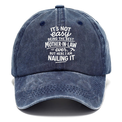 It's not easy being the best STEPDAD ever, but here I am nailing it - Classic Cap - Twilight Navy(Blue)