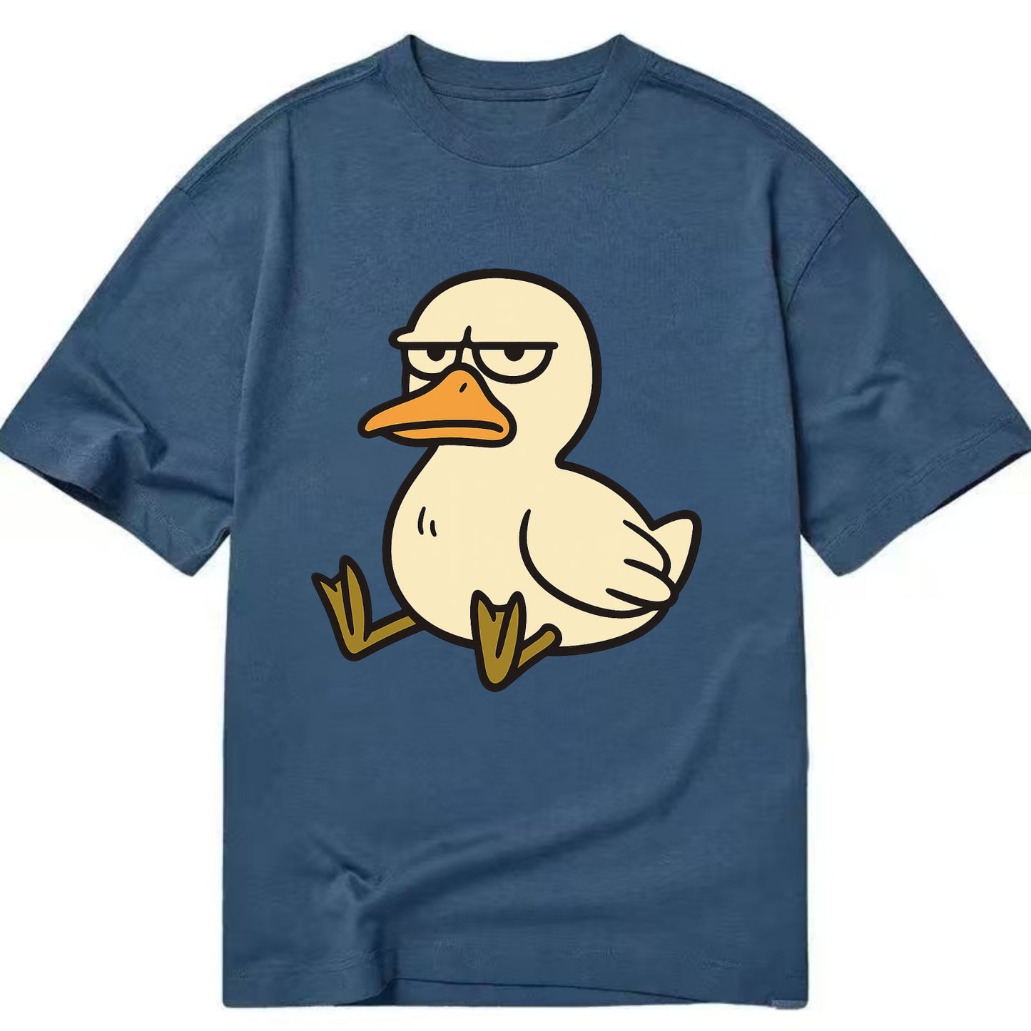 The Duck Judging Silently - Classic T-shirt - Twilight Navy(Blue)
