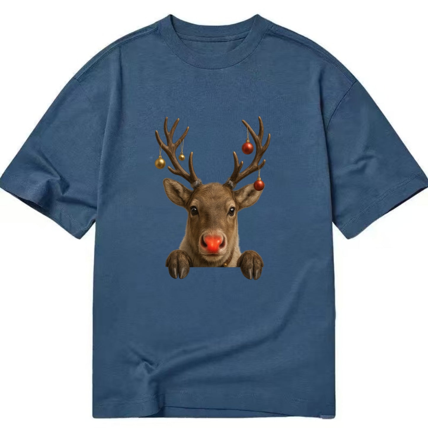 Christmas Reindeer  - Classic T-shirt - Twilight Navy(Blue)