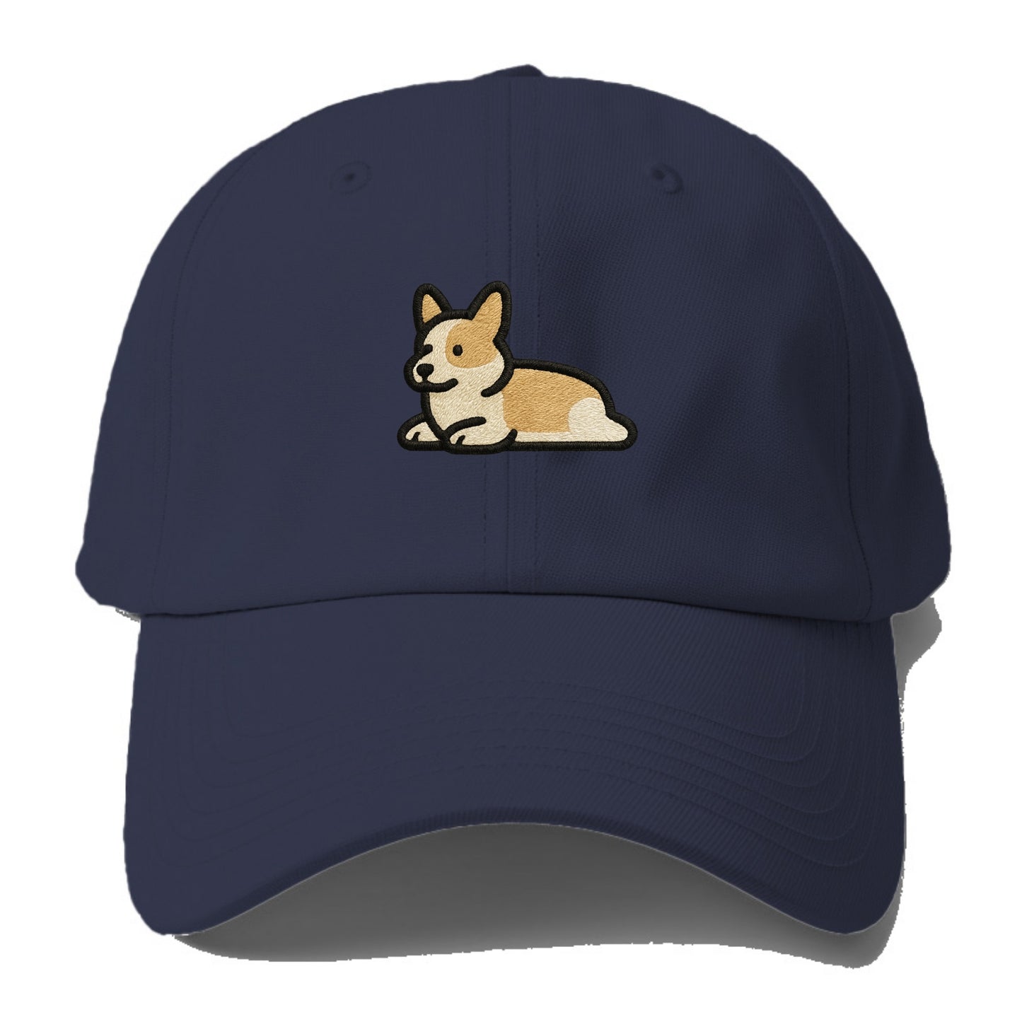 Corgi - Sploot lying position - Baseball Cap - Twilight Navy(Blue)