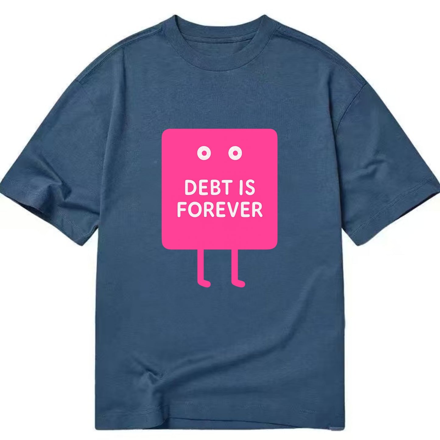 DEBT IS FOREVER | Immortal credit card - Classic T-shirt - Twilight Navy(Blue)