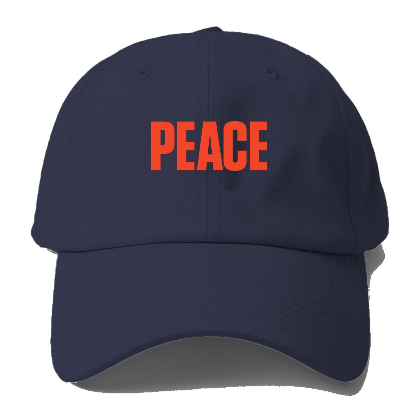 Bold typography design - "PEACE" - inner calm, tranquility, serenity - Baseball Cap For Big Heads - Twilight Navy(Blue)