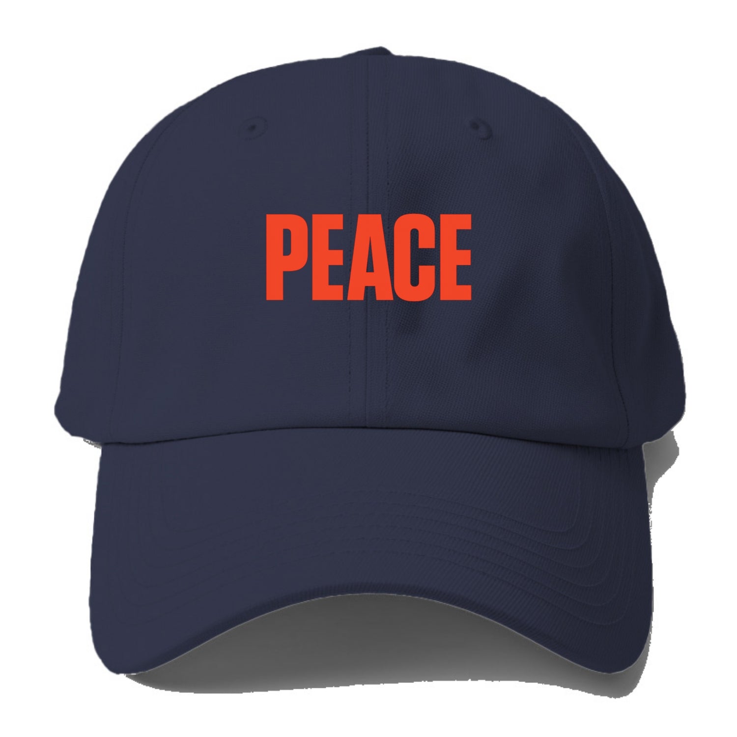 Bold typography design - "PEACE" - inner calm, tranquility, serenity - Baseball Cap For Big Heads - Twilight Navy(Blue)