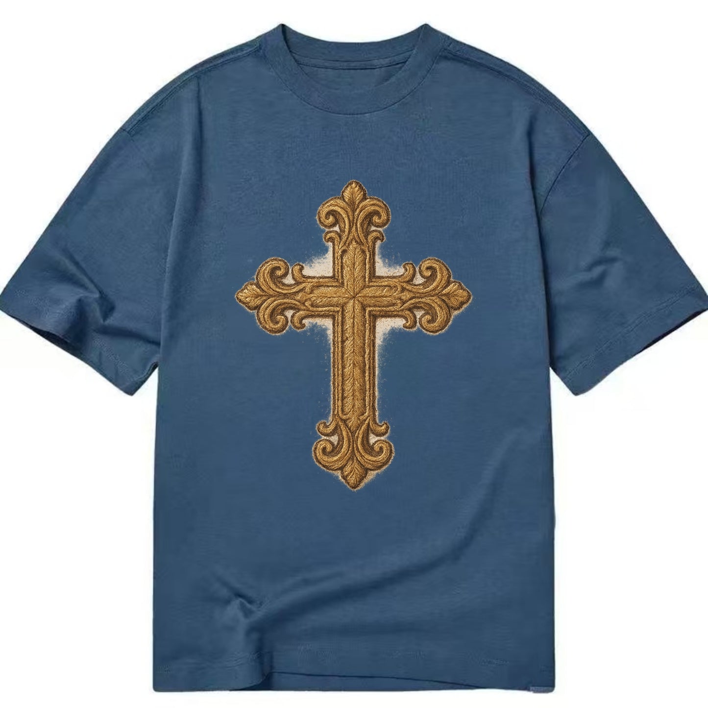 Baroque Cross  - Classic T-shirt - Twilight Navy(Blue)