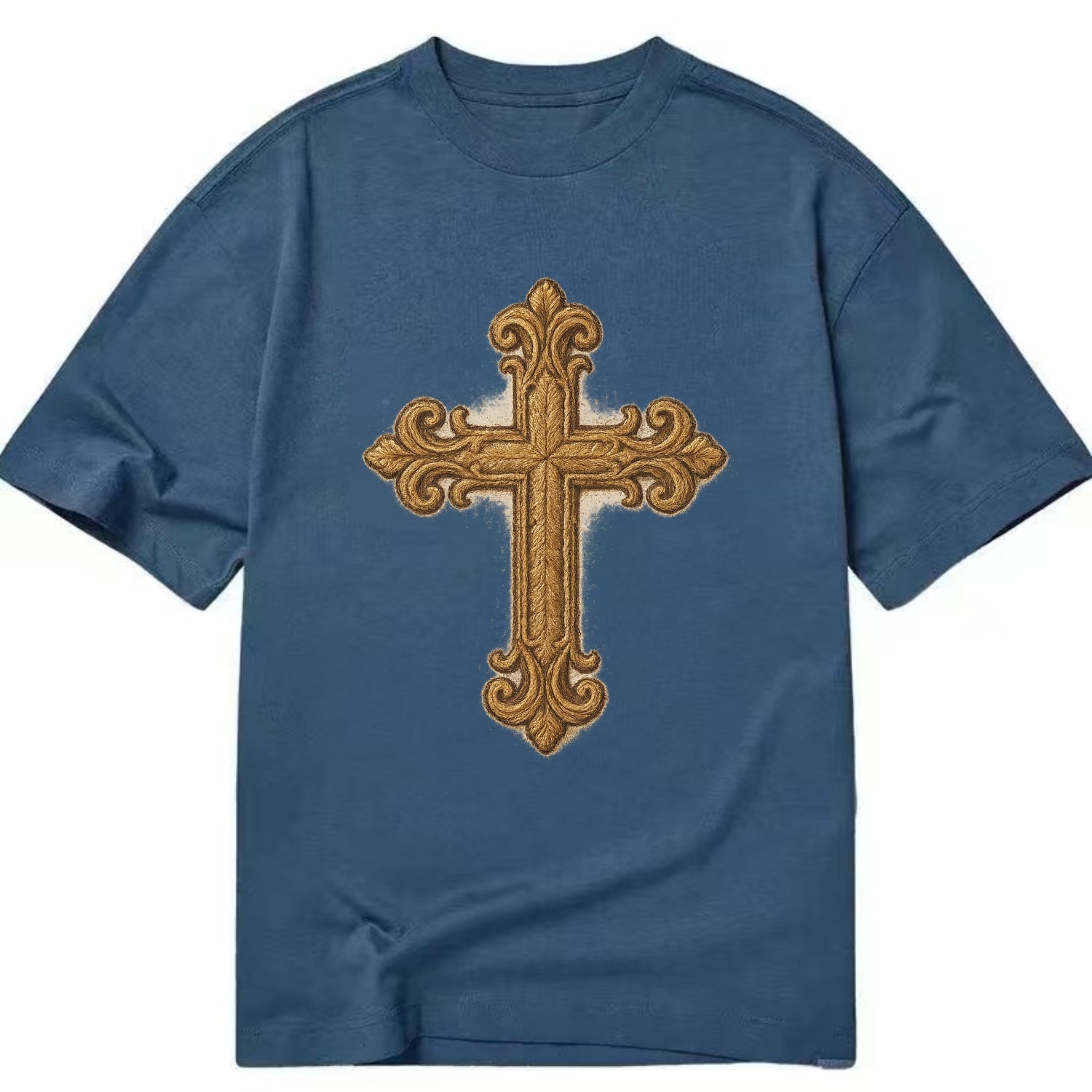 Baroque Cross  - Classic T-shirt - Twilight Navy(Blue)