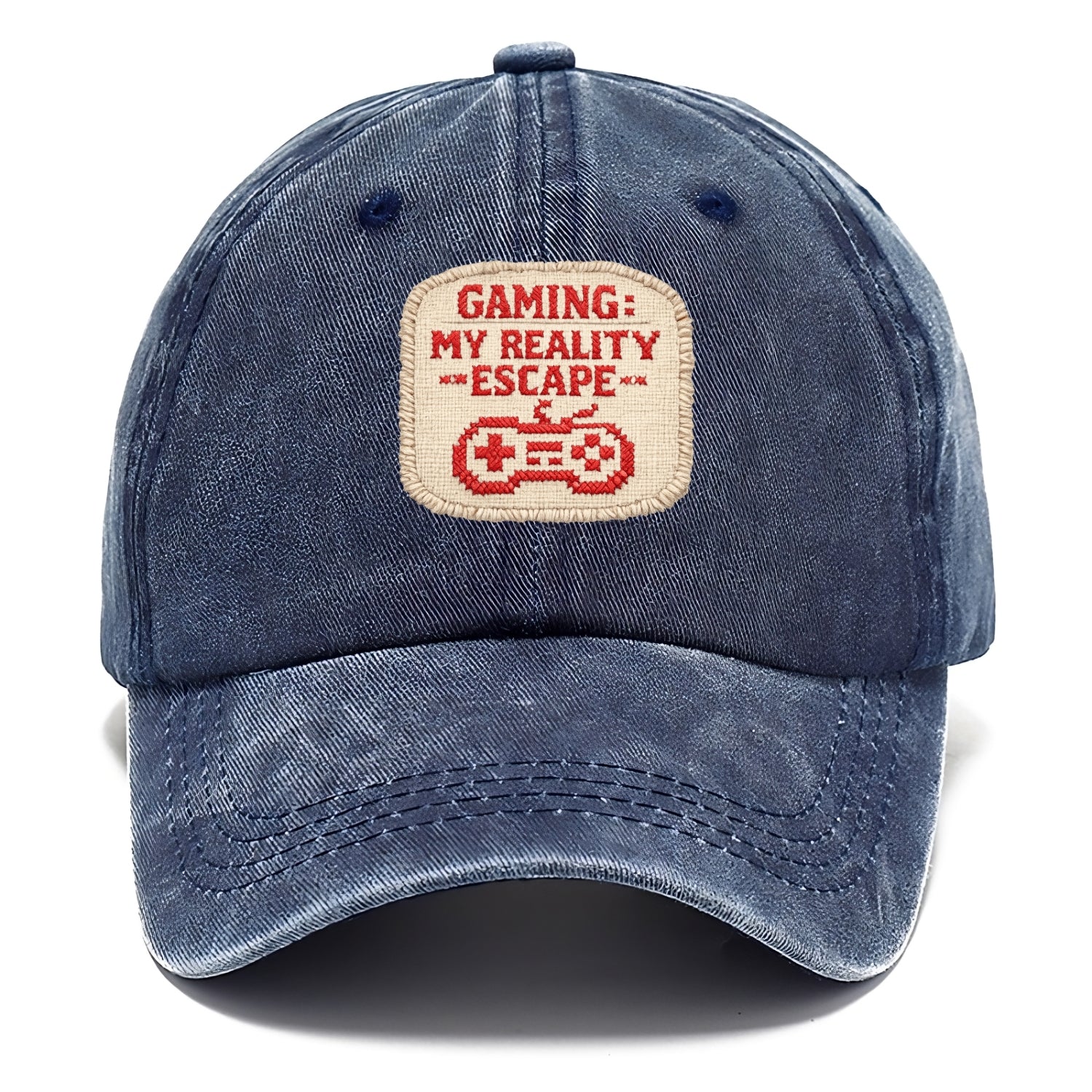 GAMING: MY REALITY ESCAPE - red game escape - red - gaming reality escape - Classic Cap - Twilight Navy(Blue)