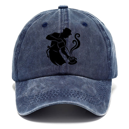 Barista creating latte art - Classic Cap - Twilight Navy(Blue)
