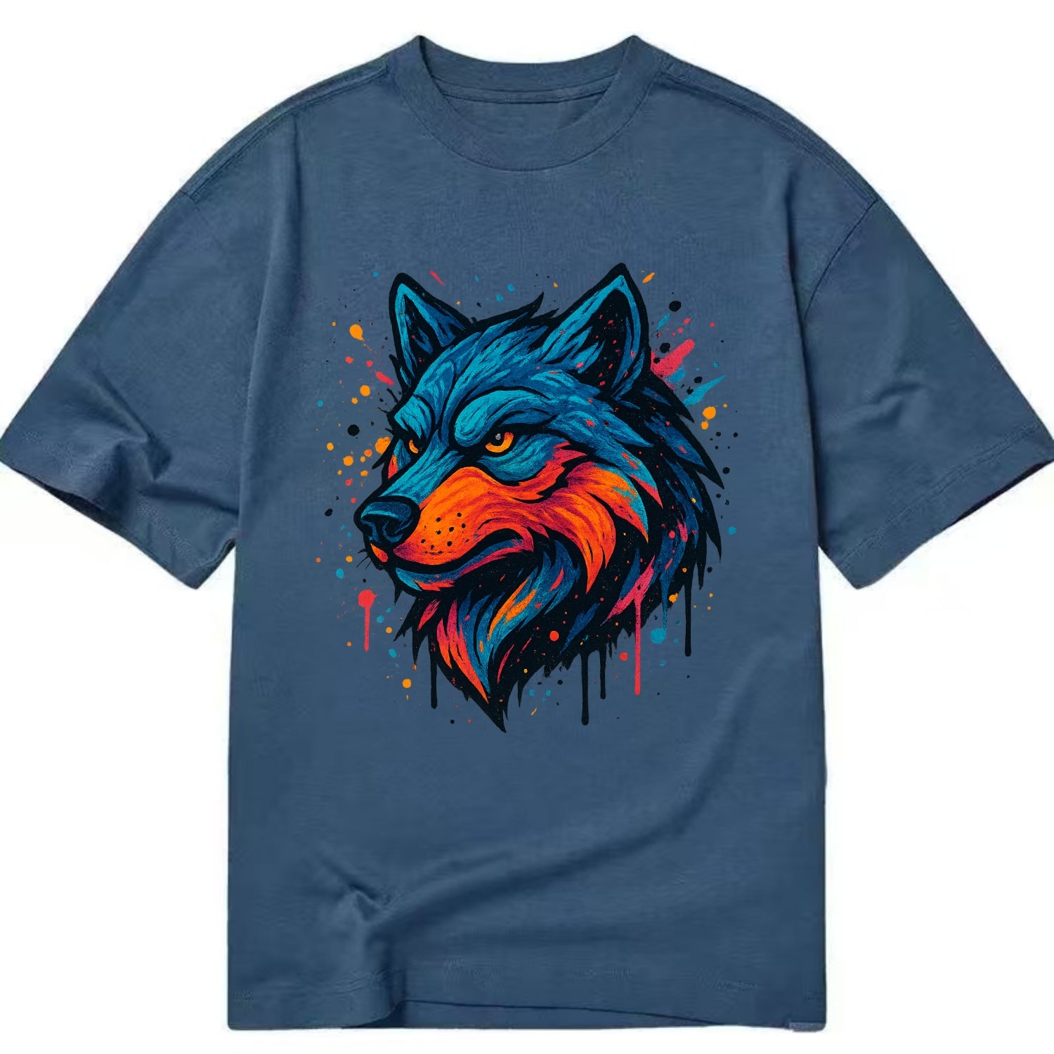 Velvet Wolf Royal  - Classic T-shirt - Twilight Navy(Blue)