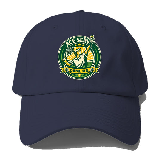 Serving Ace Emblem - Baseball Cap - Twilight Navy(Blue)