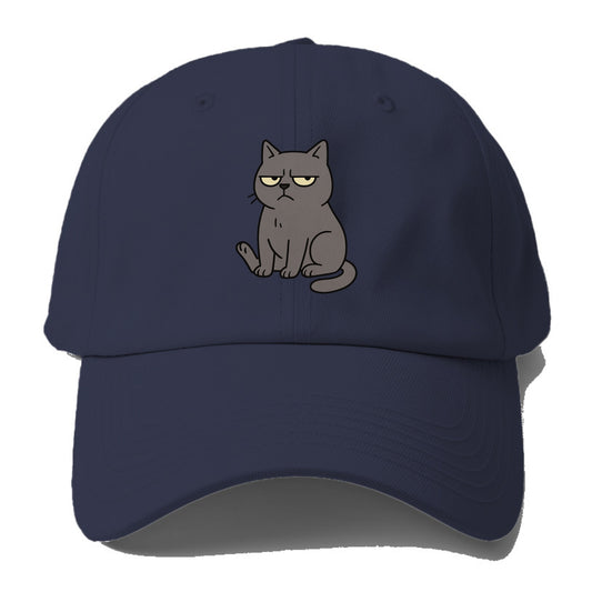 The Cat Judging Silently - Baseball Cap - Twilight Navy(Blue)