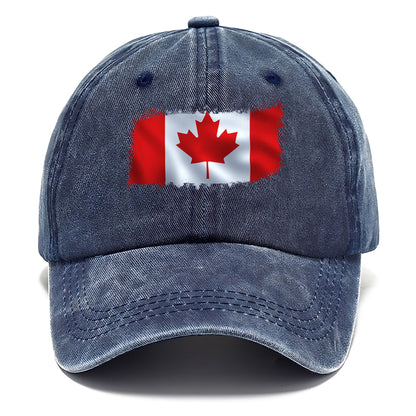 Gorra clásica con la bandera canadiense