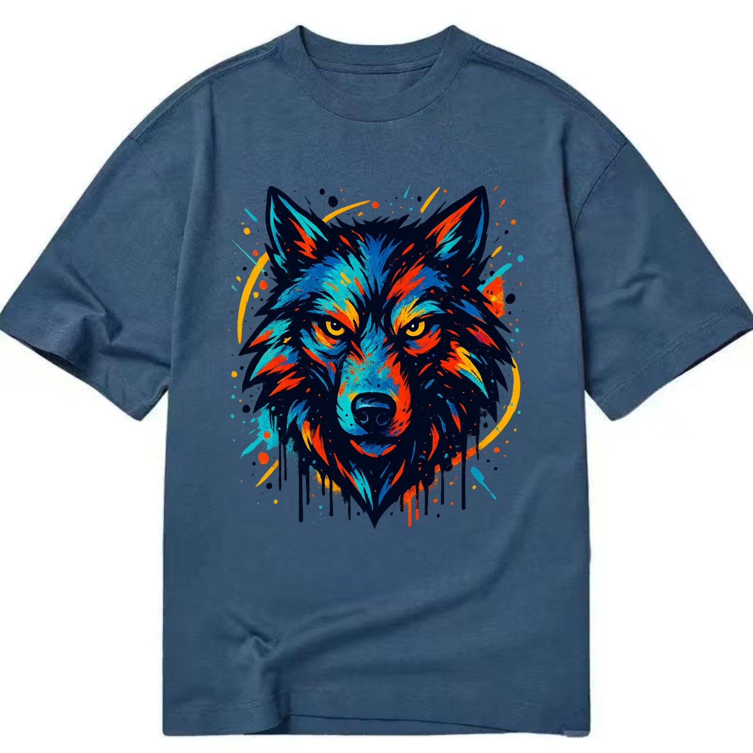 Alpha Wolf Leader  - Classic T-shirt - Twilight Navy(Blue)
