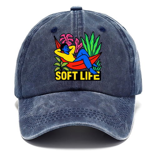 Person relaxing in hammock with plants - soft life aesthetic, peaceful living goals - Classic Cap