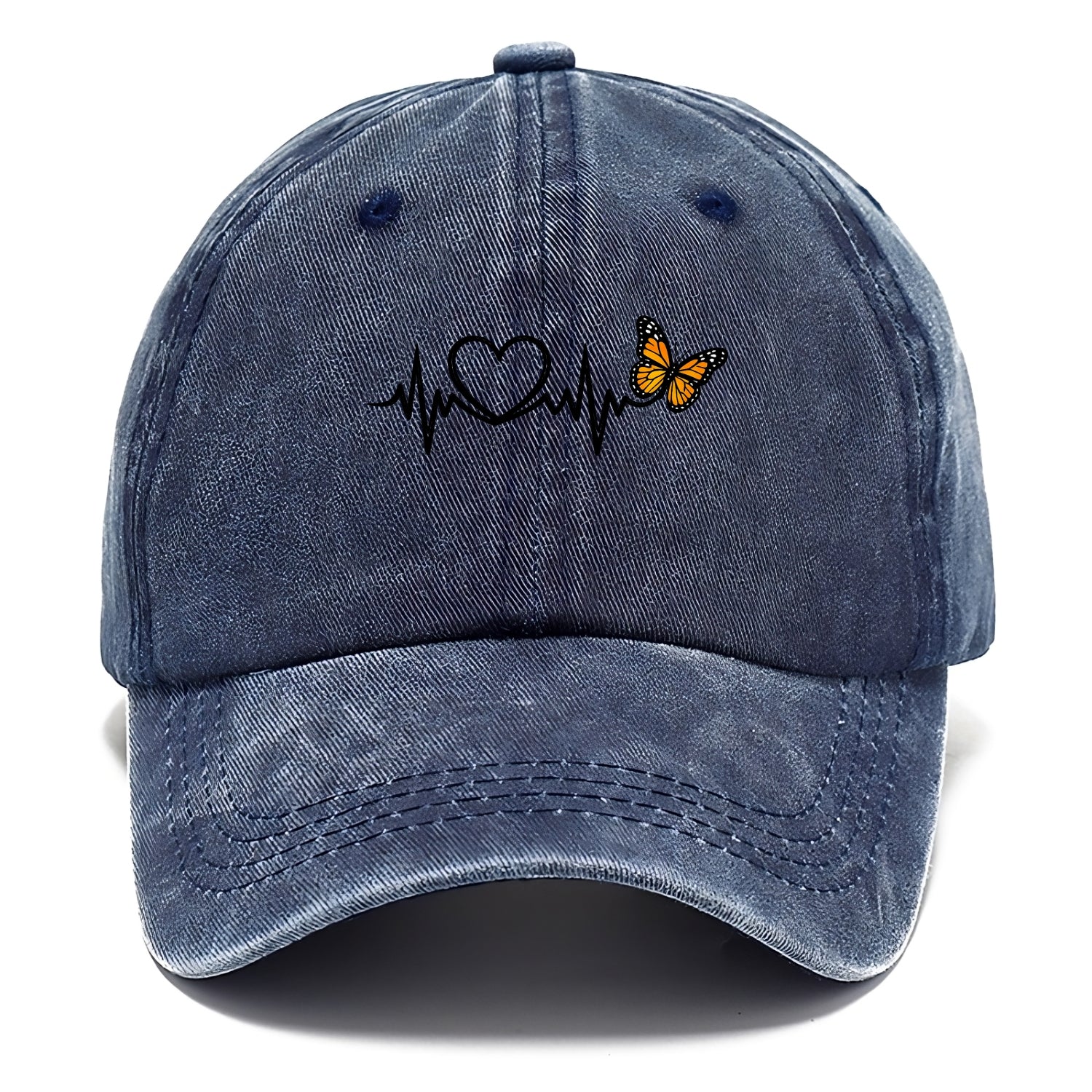 Heartbeat Butterfly - Classic Cap - Twilight Navy(Blue)