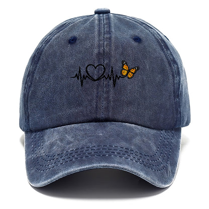 Heartbeat Butterfly - Classic Cap - Twilight Navy(Blue)