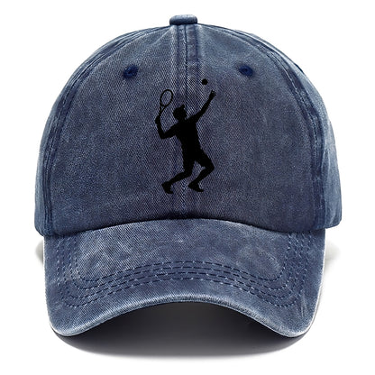 Tennis player serving powerful shot - Classic Cap - Twilight Navy(Blue)
