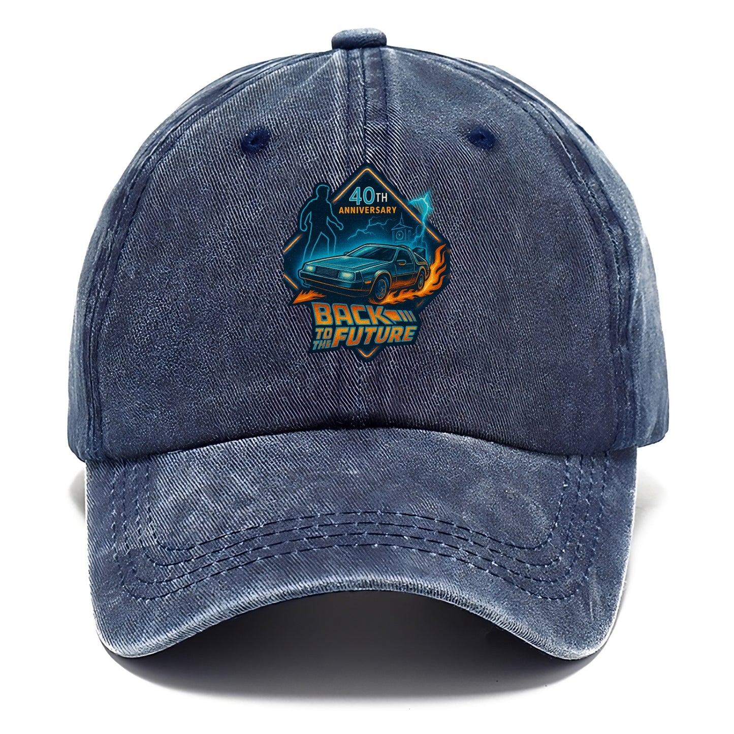 Back To The Future 40th Anniversary 2 - Classic Cap - Twilight Navy(Blue)