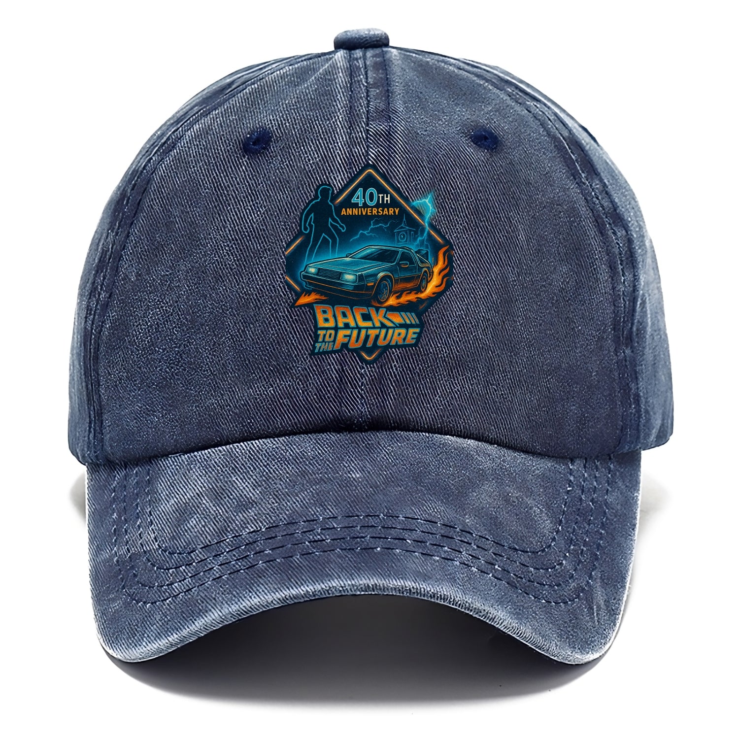 Back To The Future 40th Anniversary 2 - Classic Cap - Twilight Navy(Blue)