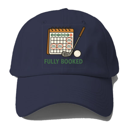 Calendar with every weekend marked for golf - "Fully Booked" - golf - Baseball Cap For Big Heads - Twilight Navy(Blue)