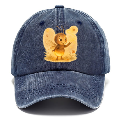 Firefly choreographer arranging synchronized light patterns over a meadow stage - Classic Cap - Twilight Navy(Blue)