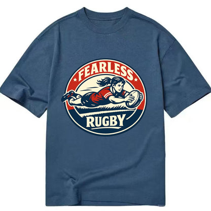 Fearless Try Scorer Emblem - Classic T-shirt - Twilight Navy(Blue)