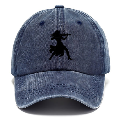 Violinist performing dramatic pose - Classic Cap - Twilight Navy(Blue)