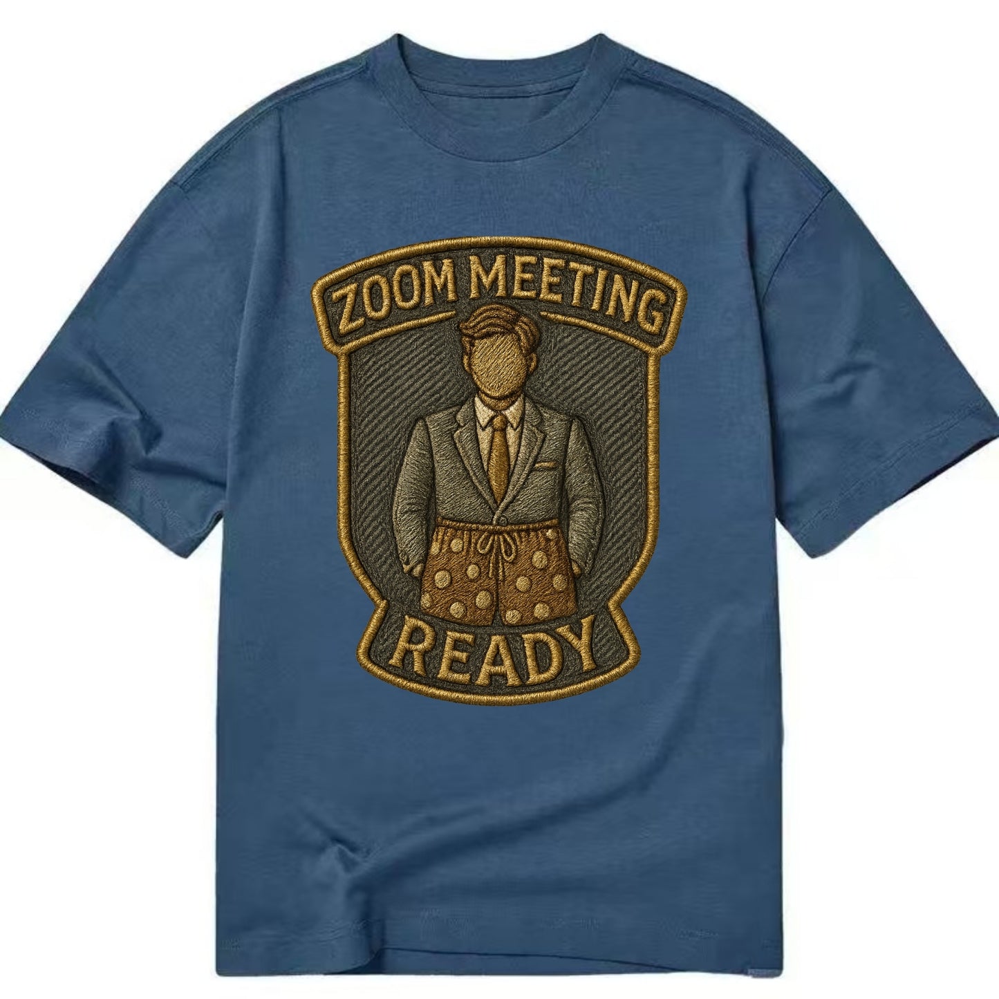 Zoom Meeting Ready  - Classic T-shirt - Twilight Navy(Blue)