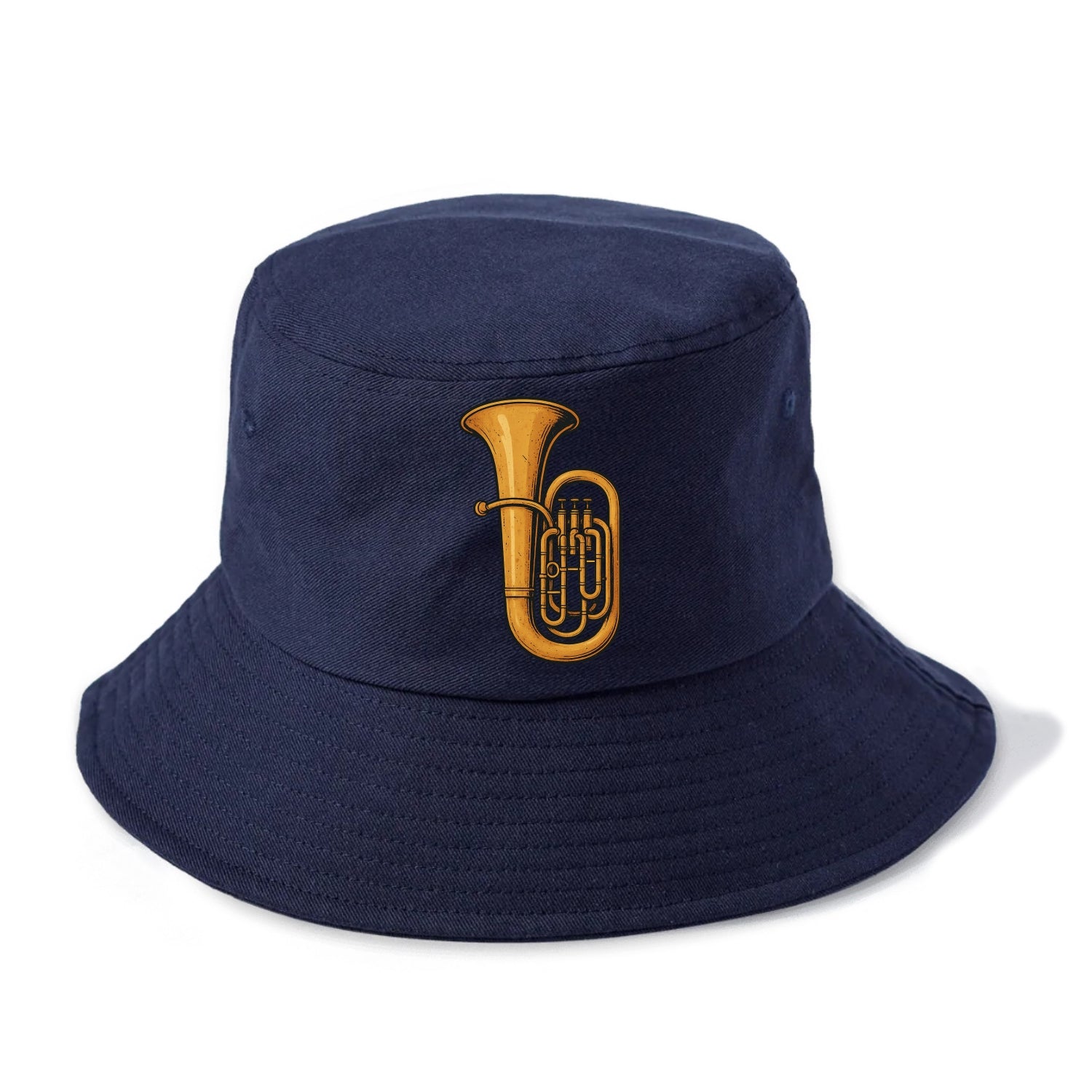 Tuba with large brass bell - Bucket Hat - Twilight Navy(Blue)