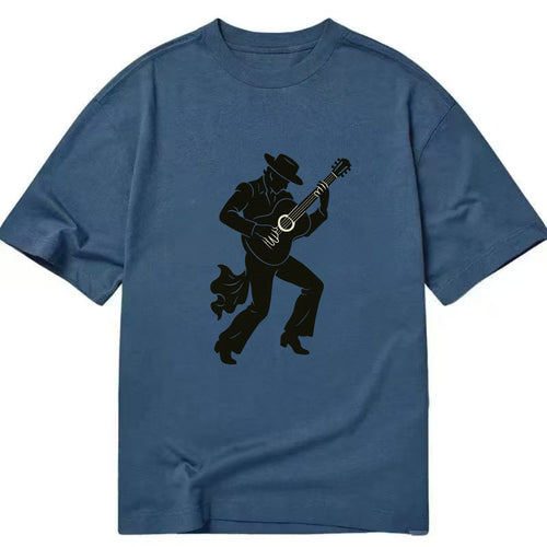 Flamenco guitarist dramatic pose - Classic T-shirt