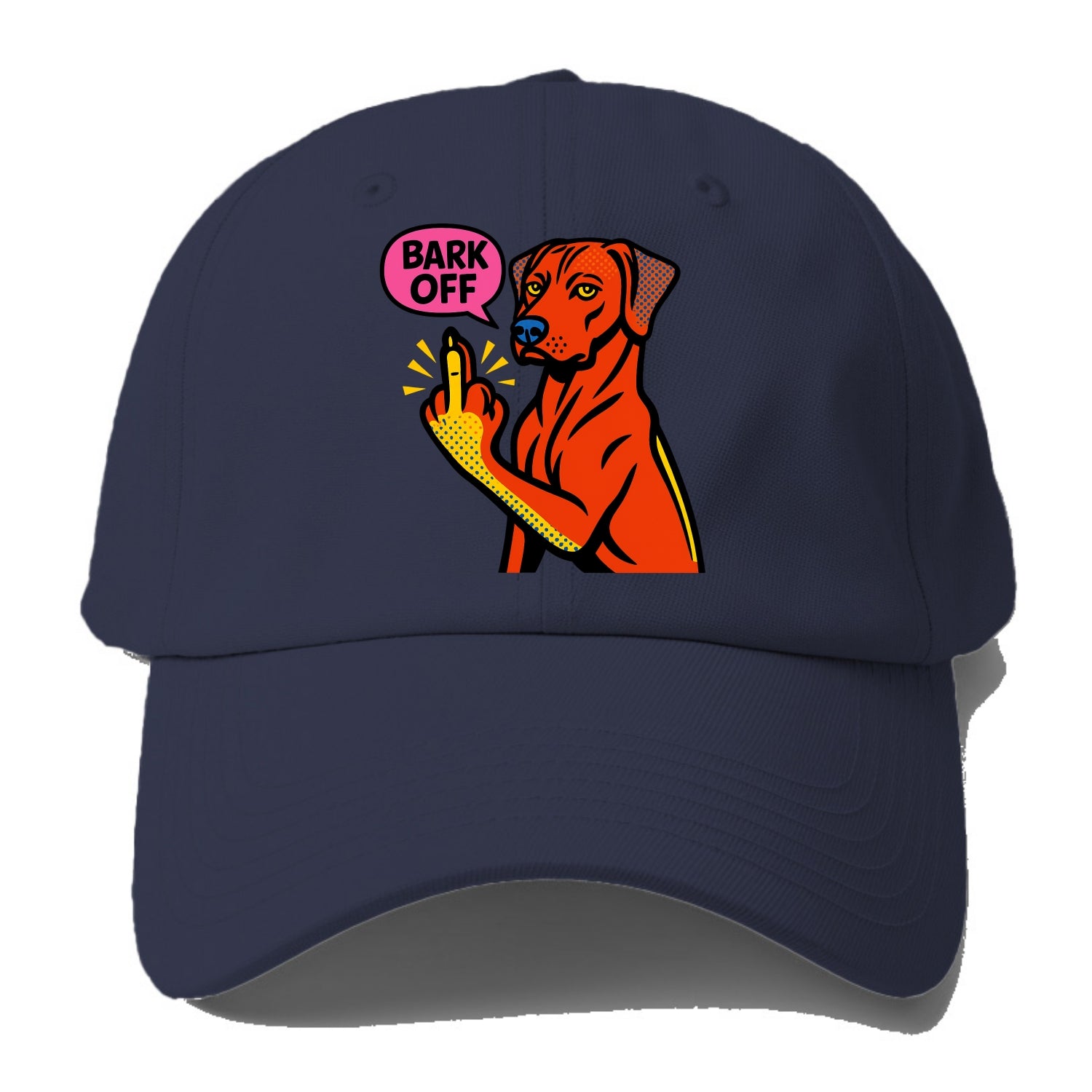 Rhodesian Ridgeback with distinctive ridge on back, athletic muscular - Baseball Cap For Big Heads - Twilight Navy(Blue)