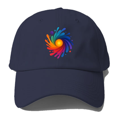 Big Bang Palette - Explosion of paint co - Baseball Cap For Big Heads - Twilight Navy(Blue)