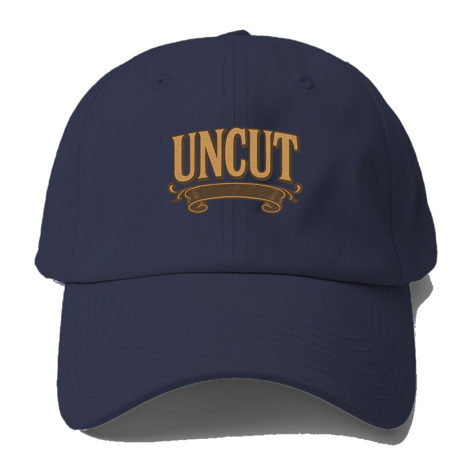 Bold typography design - "UNCUT" - pure, undiluted, authentic - Baseball Cap For Big Heads - Twilight Navy(Blue)