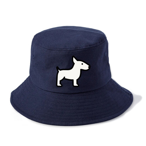 Bull Terrier - White egg-shaped head flat side profile - Bucket Hat