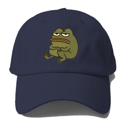 The Frog Judges Silently - Baseball Cap For Big Heads - Twilight Navy(Blue)