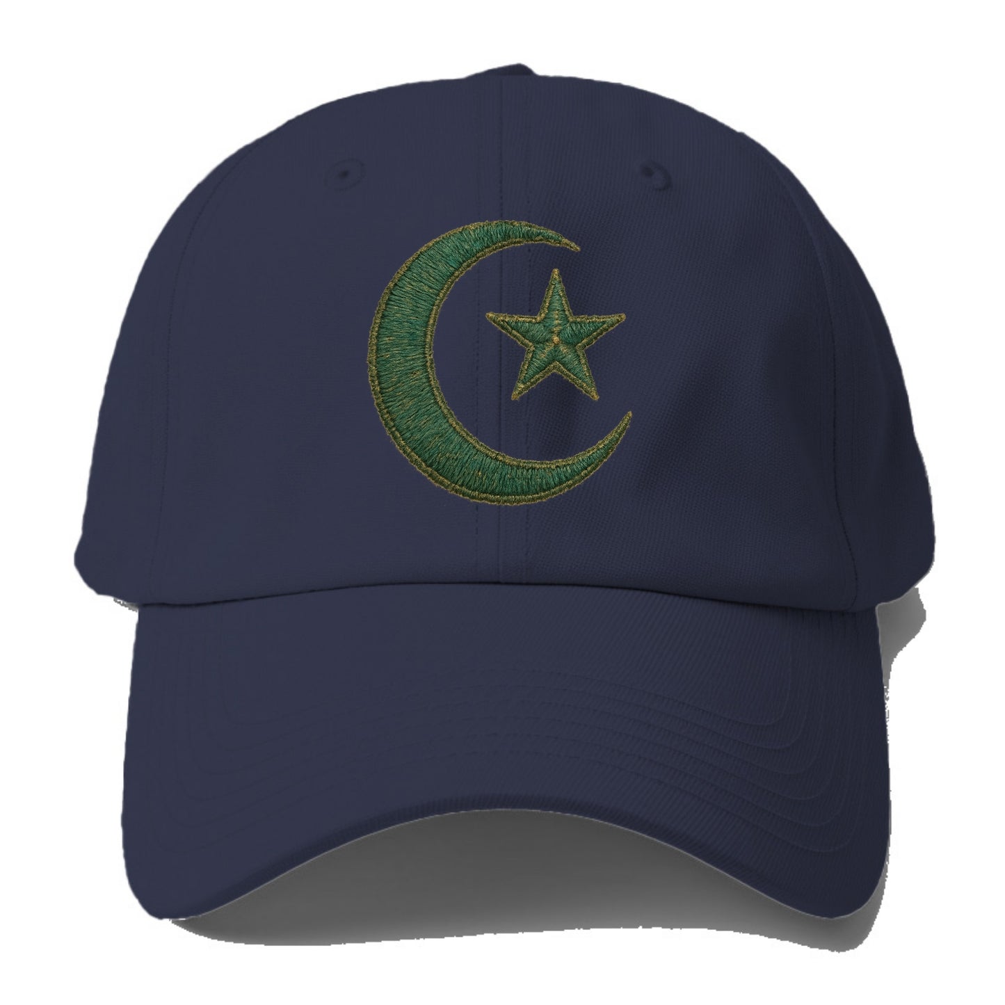 Crescent Moon and Star - Baseball Cap For Big Heads - Twilight Navy(Blue)