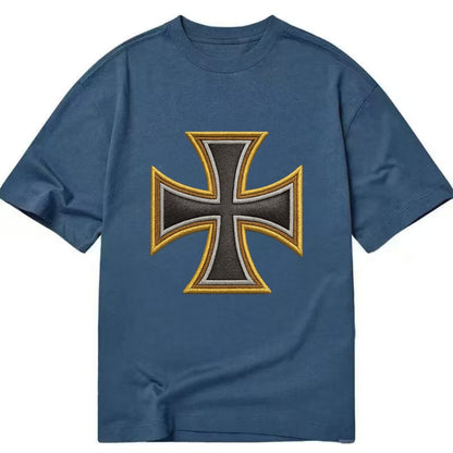 Teutonic Cross  - Classic T-shirt - Twilight Navy(Blue)