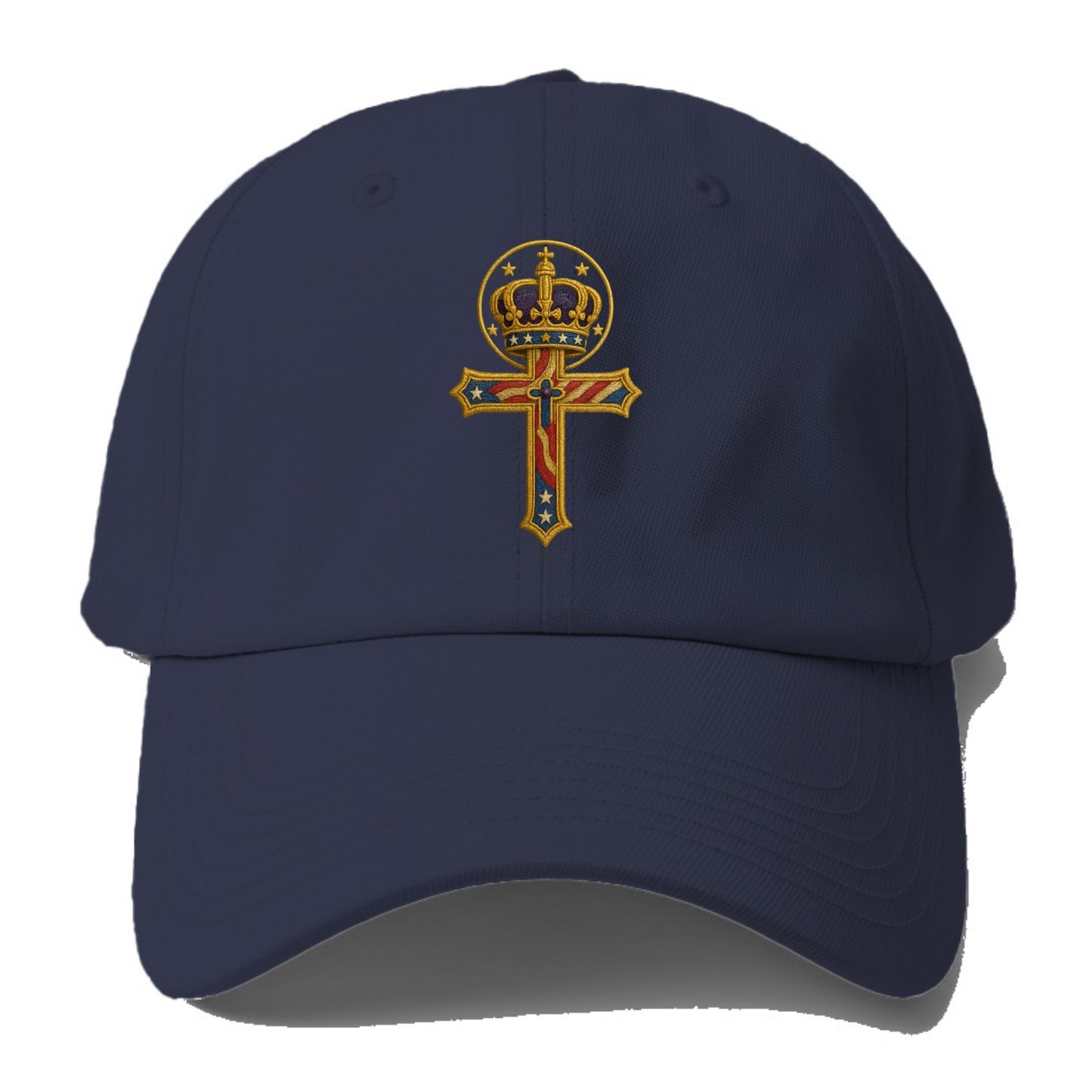 Cross and Crown  - Baseball Cap For Big Heads - Twilight Navy(Blue)