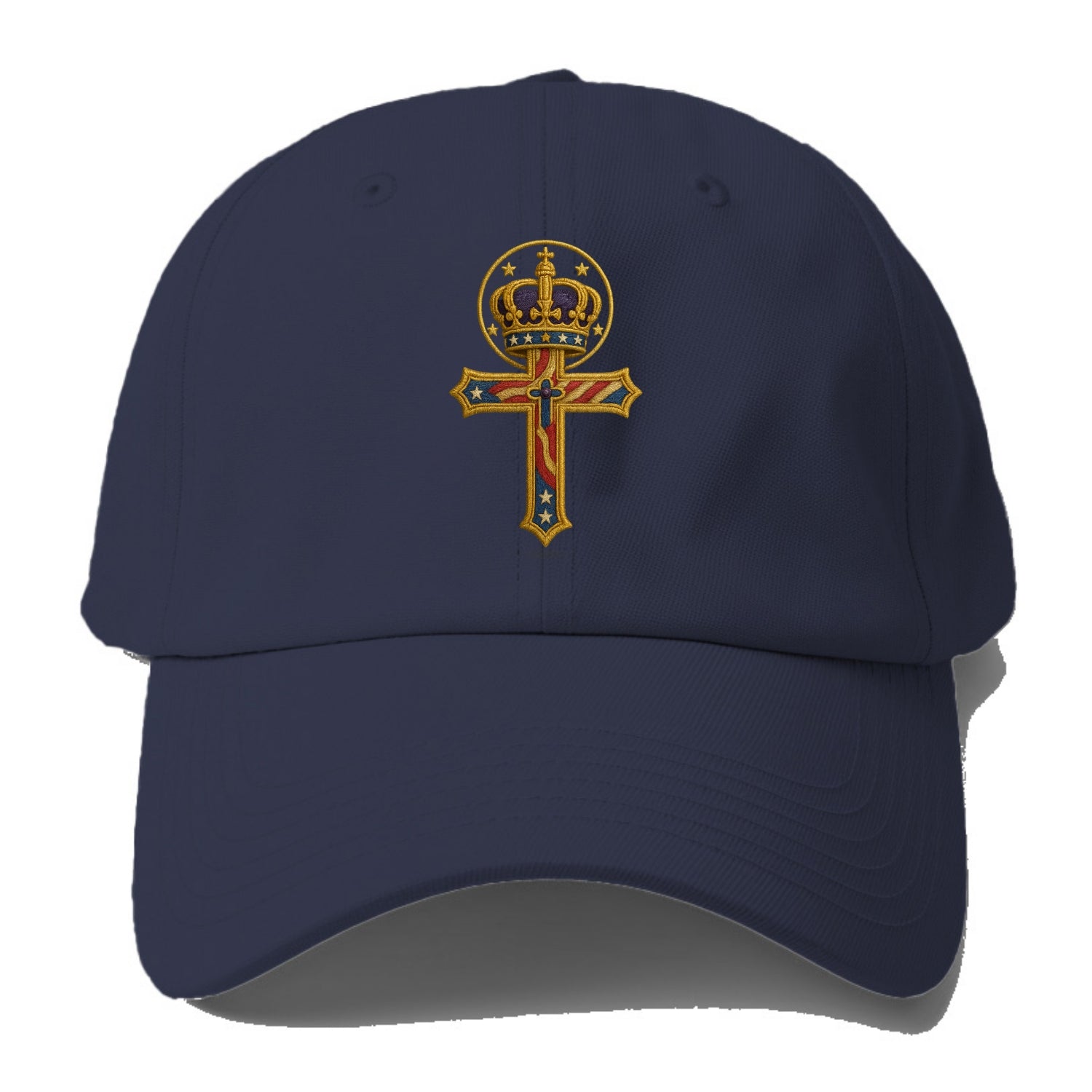 Cross and Crown  - Baseball Cap For Big Heads - Twilight Navy(Blue)