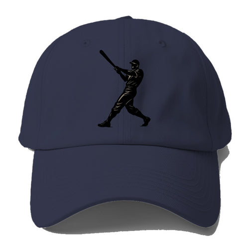 Baseball batter in full swing - Baseball Cap