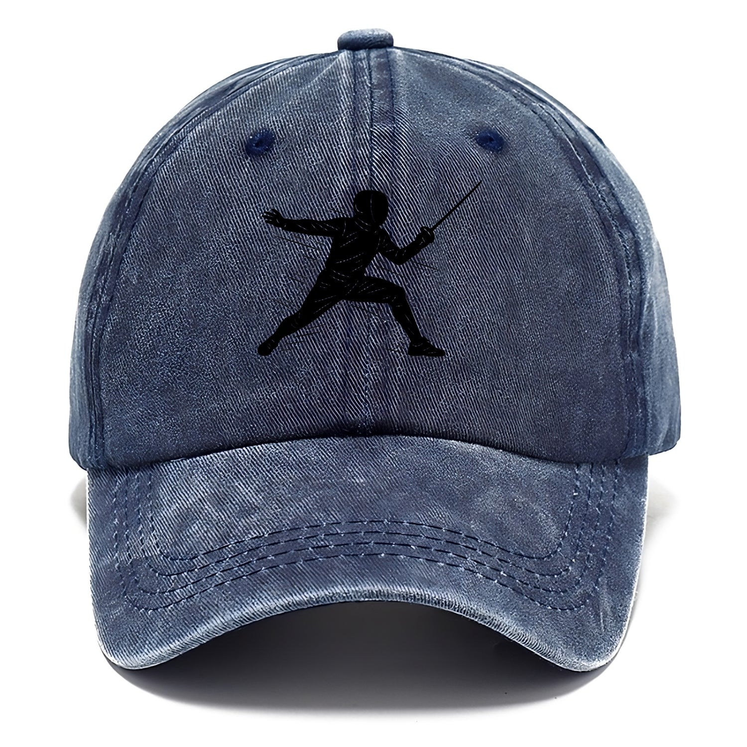 Fencer lunging attack position - Classic Cap - Twilight Navy(Blue)