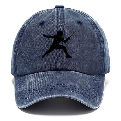 Fencer lunging attack position - Classic Cap - Twilight Navy(Blue)